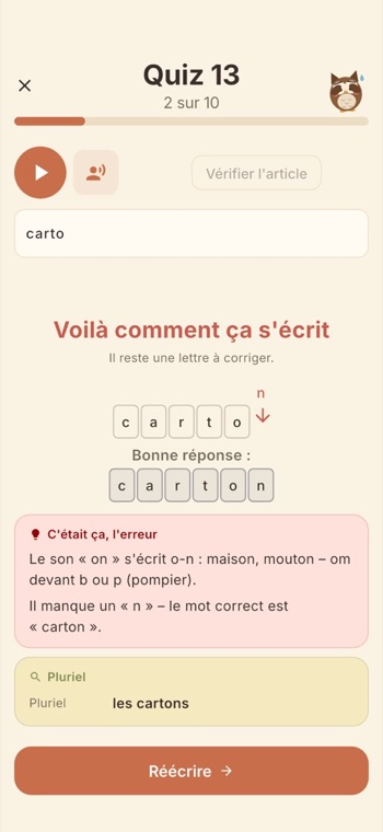 SchreibMama Français : correction